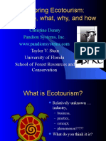 Exploring Ecotourism: The Who, What, Why, and How