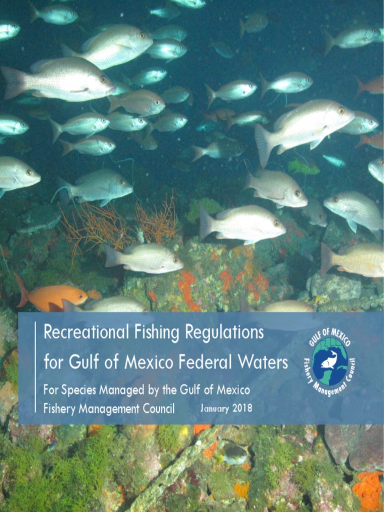 Gulf of Mexico Federal Recreational Saltwater Fishing Regulations PDF