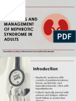 DIAGNOSIS AND MANAGEMENT OF ADULT NEPHROTIC SYNDROME