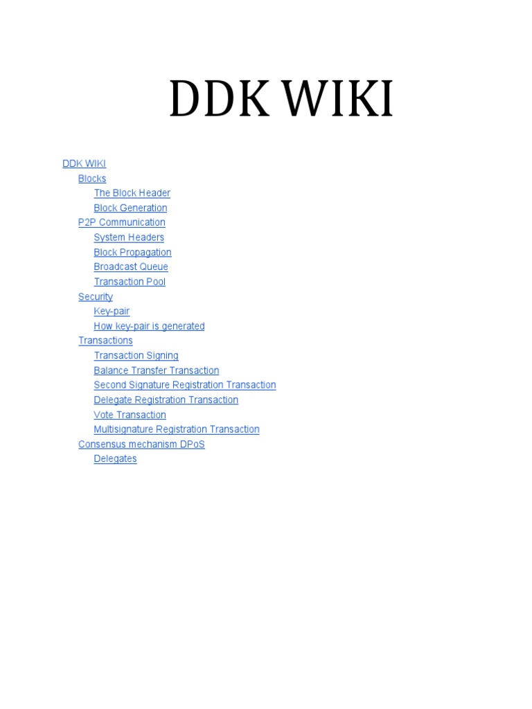DDK Wiki | PDF | Public Key Cryptography | Key (Cryptography)