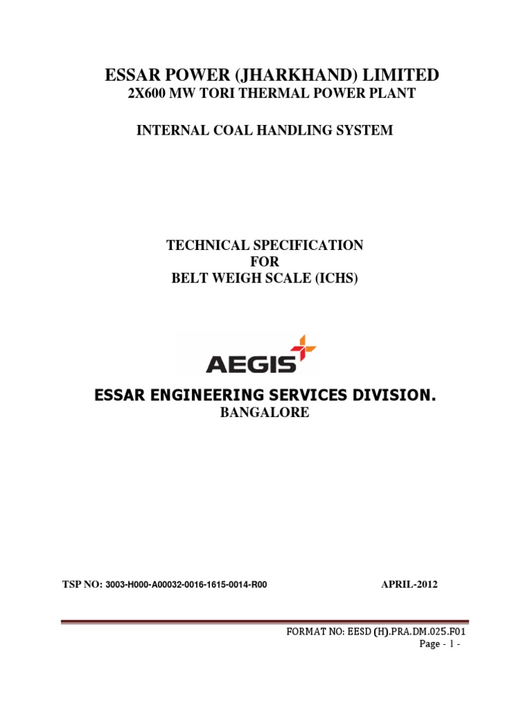 Belt Weigh Scale PDF | PDF | Calibration | Paint