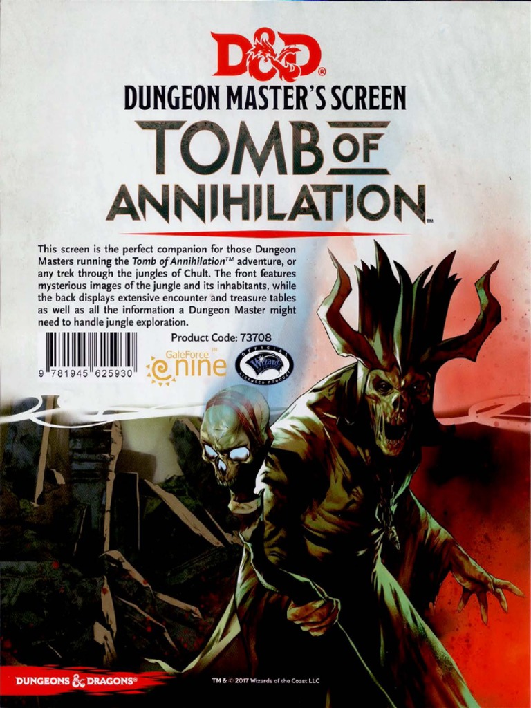 Dm Screen Tomb Of Annihilation