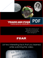 Fears and Phobias