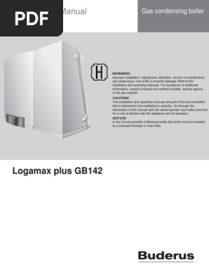 Bosch Buderus Logamax Plus Gb 142 Manual Pdf Hvac Thermostat