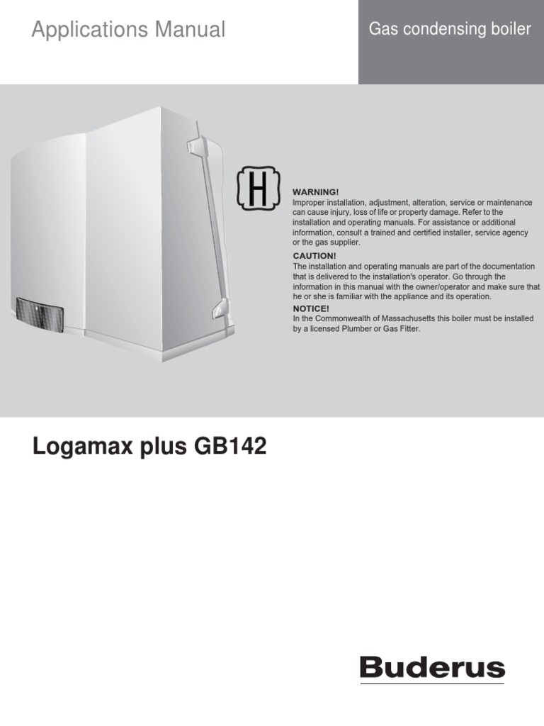 Bosch Buderus Logamax Plus GB 142 Manual | Thermostat | Hvac