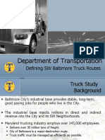 Department of Transportation: Defining SW Baltimore Truck Routes
