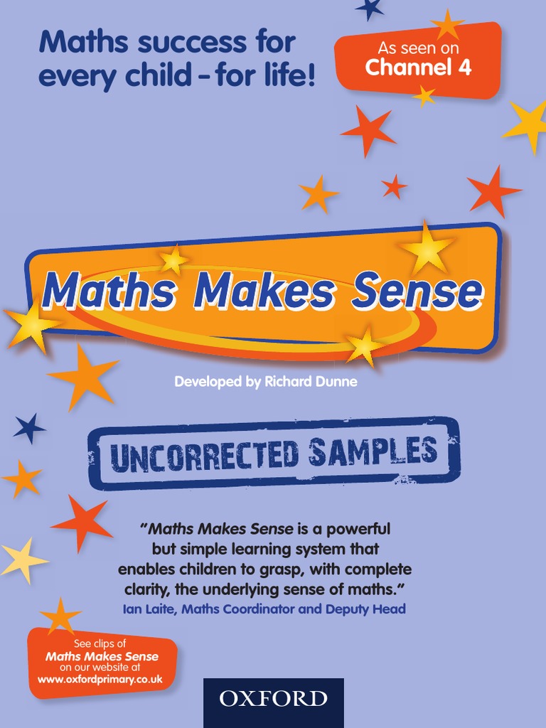 Maths Makes Sense Overview | PDF | Arithmetic | Teaching Mathematics, image size:768x1024