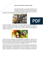 Contribución de La Agroindustria en El Desarrollo Económico Del País