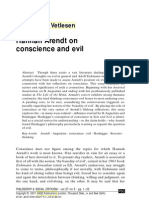 Philosophy S.XX - Hanna Arendt - On Conscience and Evil. en A.J. 2001)