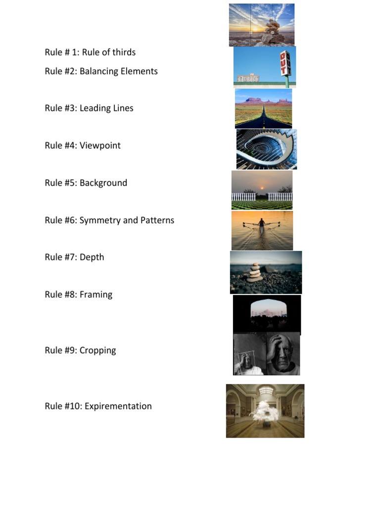 Photography Composition Rules Guide | PDF