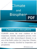 Climate and Biosphere Explained