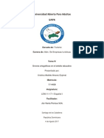 Errores Ortográficos en El Ámbito Educativo