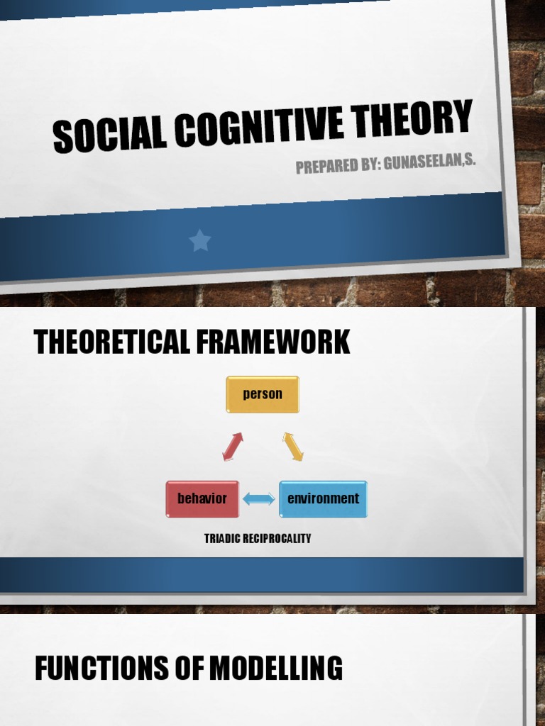 Social Cognitive Theory Overview | PDF | Self Efficacy ...