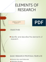 Elements of Research: Joselito A. Caunin Teacher III