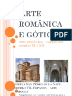 Aula sobre arte românica e gótica 