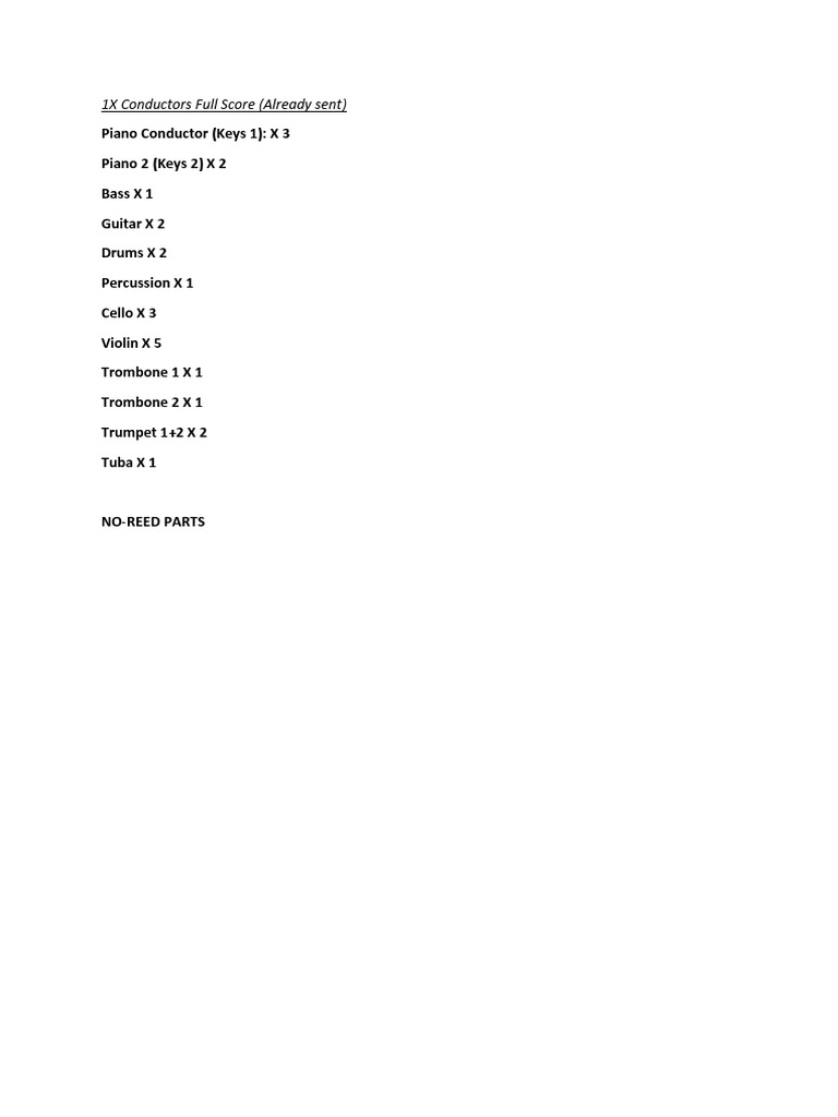 Annie Parts Distribution Summary PDF