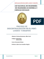 Descentralizacion en El Peru