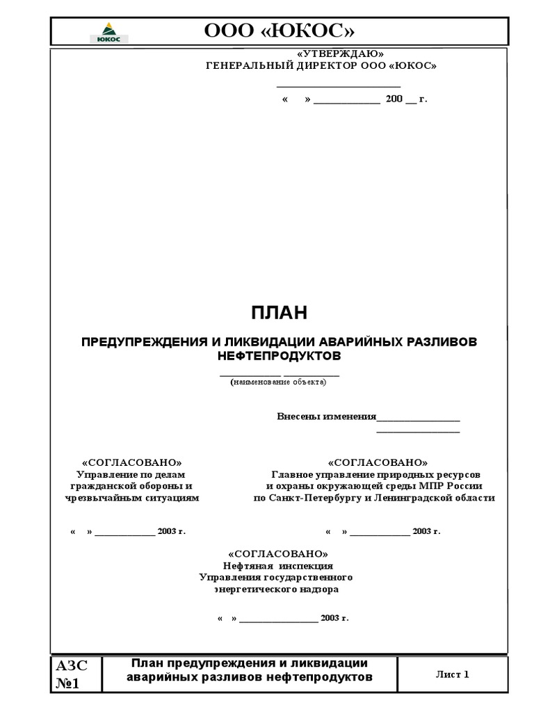 Какие сроки действия планов мероприятий по локализации и ликвидации последствий аварий 1 класса по