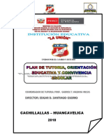 Plan de Tutoria Institucional Union