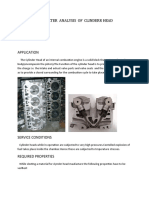 Character Analysis of Cylinder Head