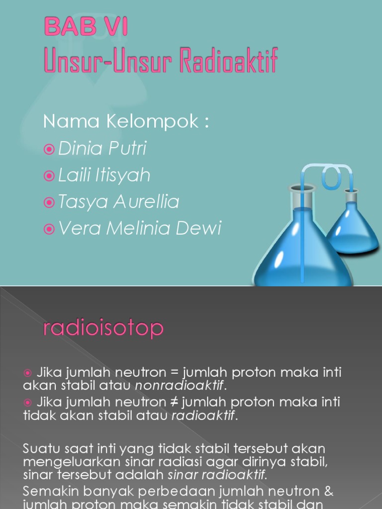 Unsur Unsur Radioaktif Unsur Unsur Radioaktif