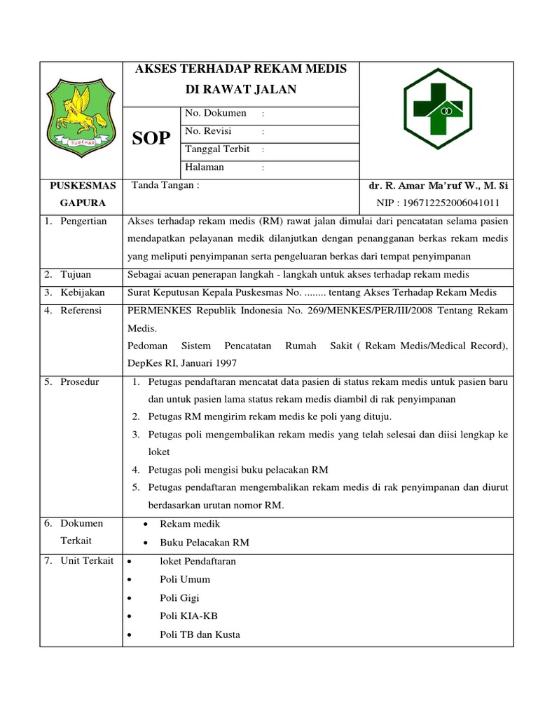 Akses Terhadap Rekam Medis