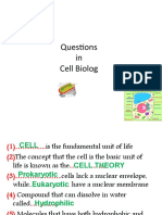 Questions in Cell Biolog