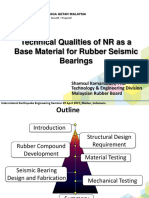 Technical Qualities of NR As A Base Material For Rubber Seismic Bearings