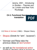 Munday CH 5.3-5.3.1 Skopos Theory