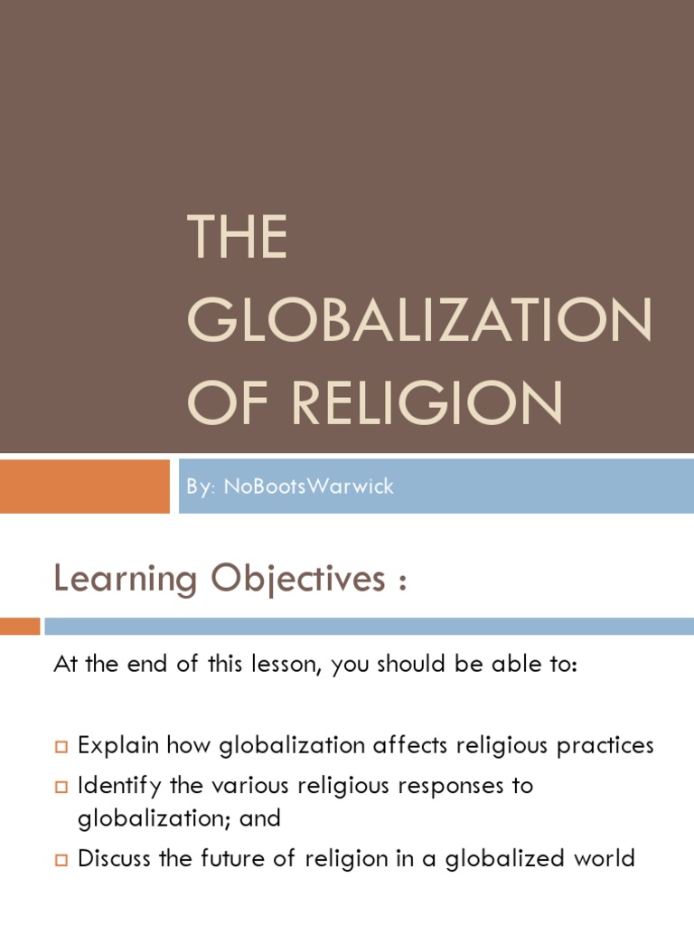 The Globalization of Religion Globalization Secularism Free 30day Trial Scribd
