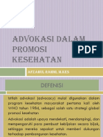 Advokasi Dalam Promosi Kesehatan