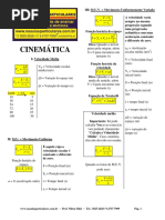 Cinemática Resumo 2016 PDF