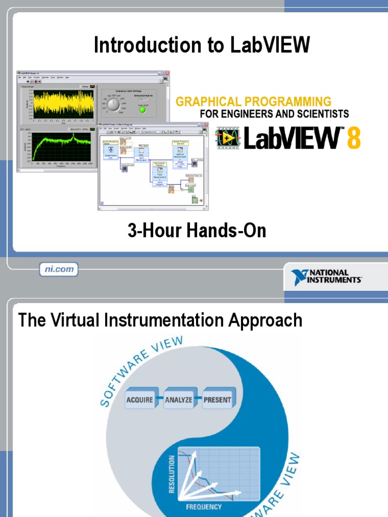 Introduction To LabVIEW 8 in 3 Hours | PDF | Data Acquisition | Matlab