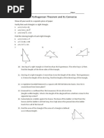 11.4 Apply The Pythagorean Theorem and Its Converse