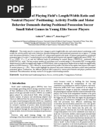 Manipulation of Playing Field's LengthWidth Ratio and Neutral Players' Positioning