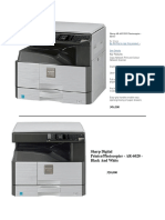 Sharp Digital Printer/Photocopier - AR-6020 - Black and White