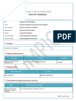 Fiche Légale Simplifiée Personne Morale