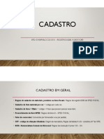 EFD- ICMS IPI Regras de Cadastro