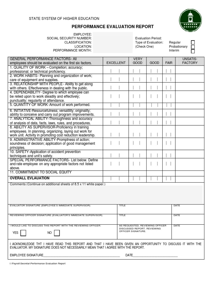 STAFF PERFORMANCE APPRAISAL FORM PDF 2022 visual data 6