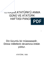 10 Kasim Atatürk'ü Anma Günü Ve Atatürk Haftasi Panosu