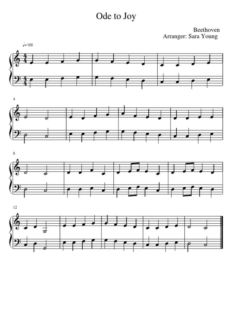 Ode To Joy 1 | PDF