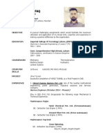 Muhammad Ishfaq: Diploma in Associate Engineering (3 Years) 72% - "A-Grade