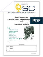 Sample Paper Tosc18 PDF
