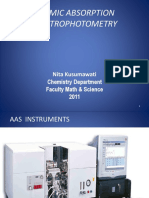 Atomic Absorption Spectrophotometry: Nita Kusumawati Chemistry Department Faculty Math & Science 2011