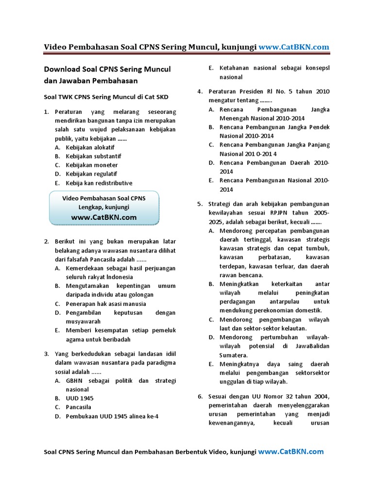 Contoh Soal Dan Jawaban Wawasan Nusantara - Dunia Sosial