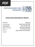 Decision Science Project Report On "Big Data"