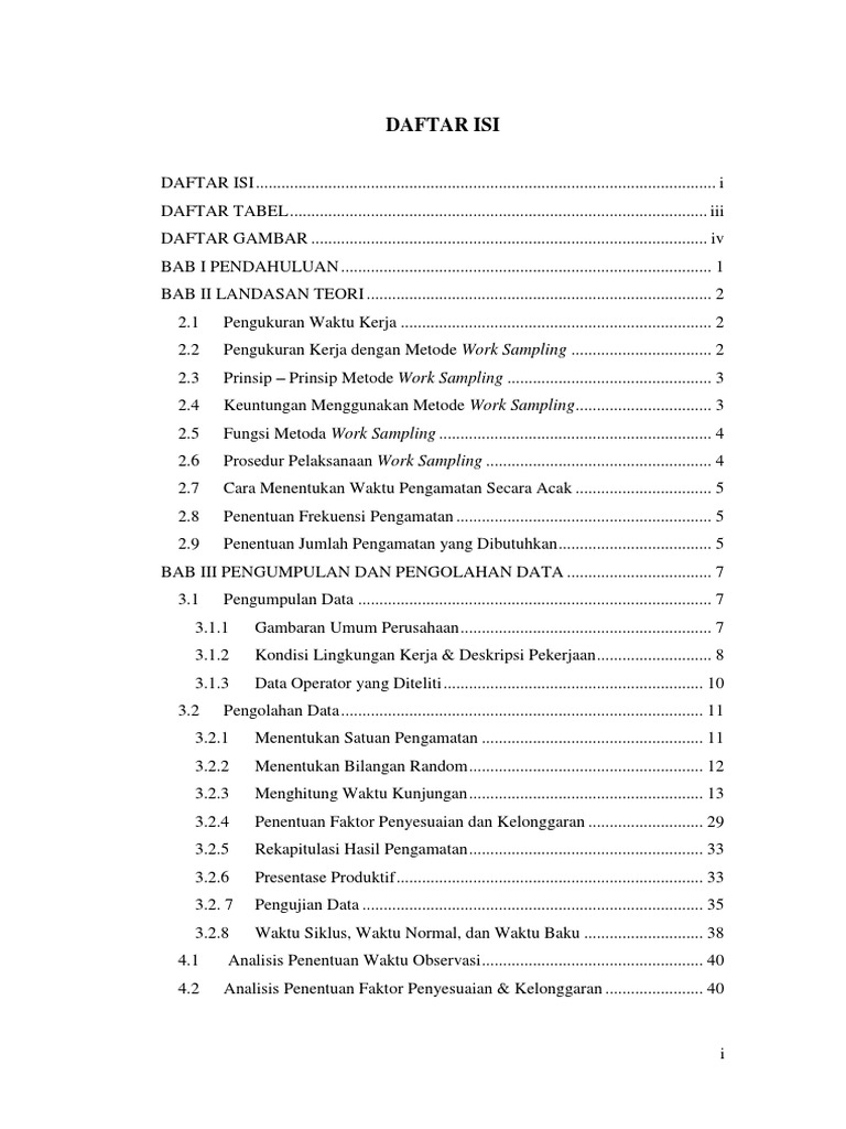 Metode Work Sampling | PDF