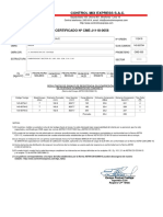 CERTIFICADO #CME-J1118-0056: Control Mix Express S.A.C