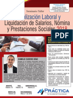 Actualización Laboral, Nómina y Prestaciones Sociales 2018