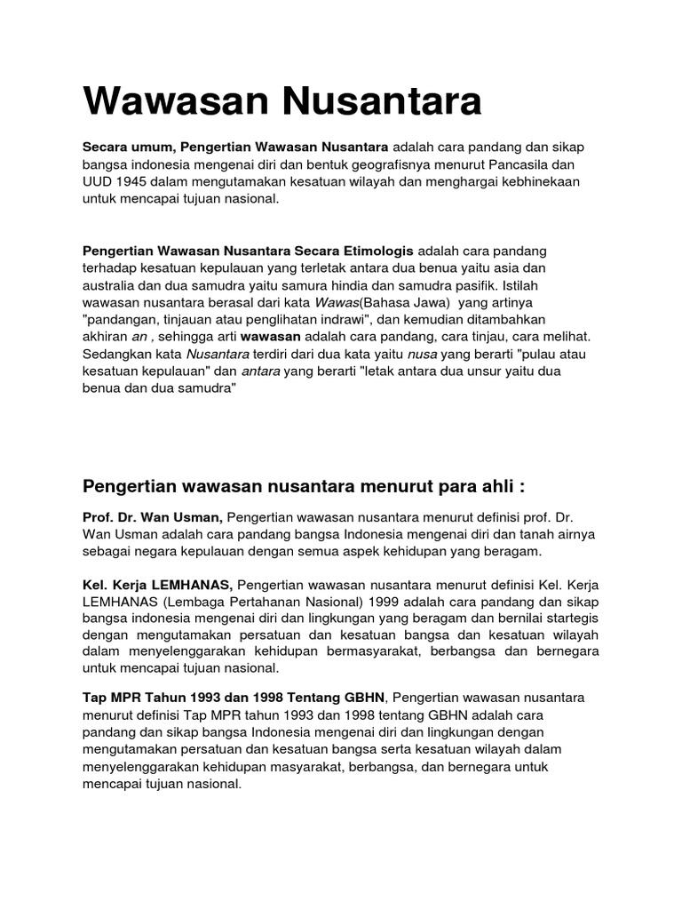 Tugas Pkn T Mesin Wawasan Nusantara Pdf